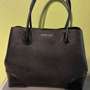 Michael Kors Black Pebbled Leather Tote